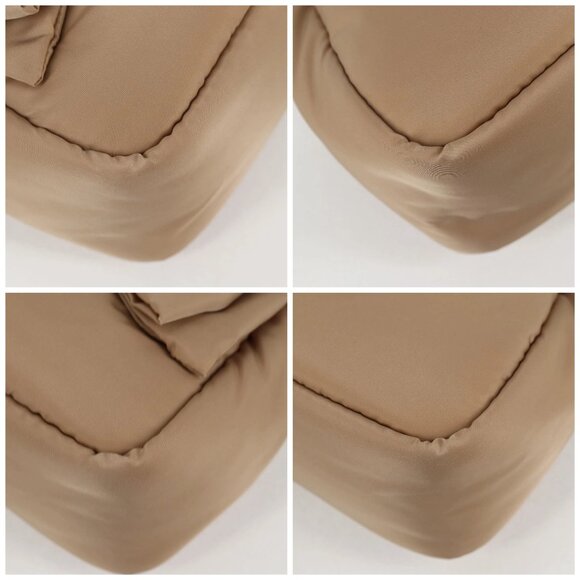 PRADA Hand Bag Nylon 2way Beige Gold Auth 118908SM - Picture 14 of 16